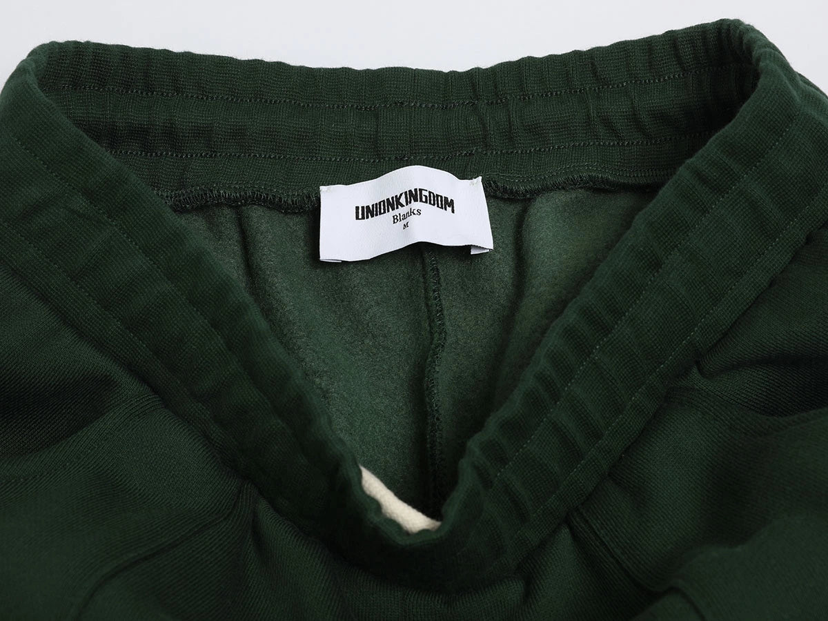 520 GSM COZY BAGGY 'DARK GREEN' STRAIGHT PANTS