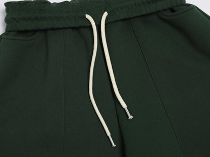 520 GSM COZY BAGGY 'DARK GREEN' STRAIGHT PANTS