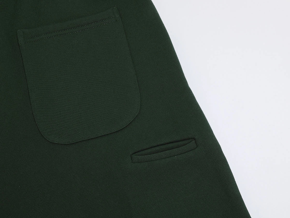 520 GSM COZY BAGGY 'DARK GREEN' STRAIGHT PANTS