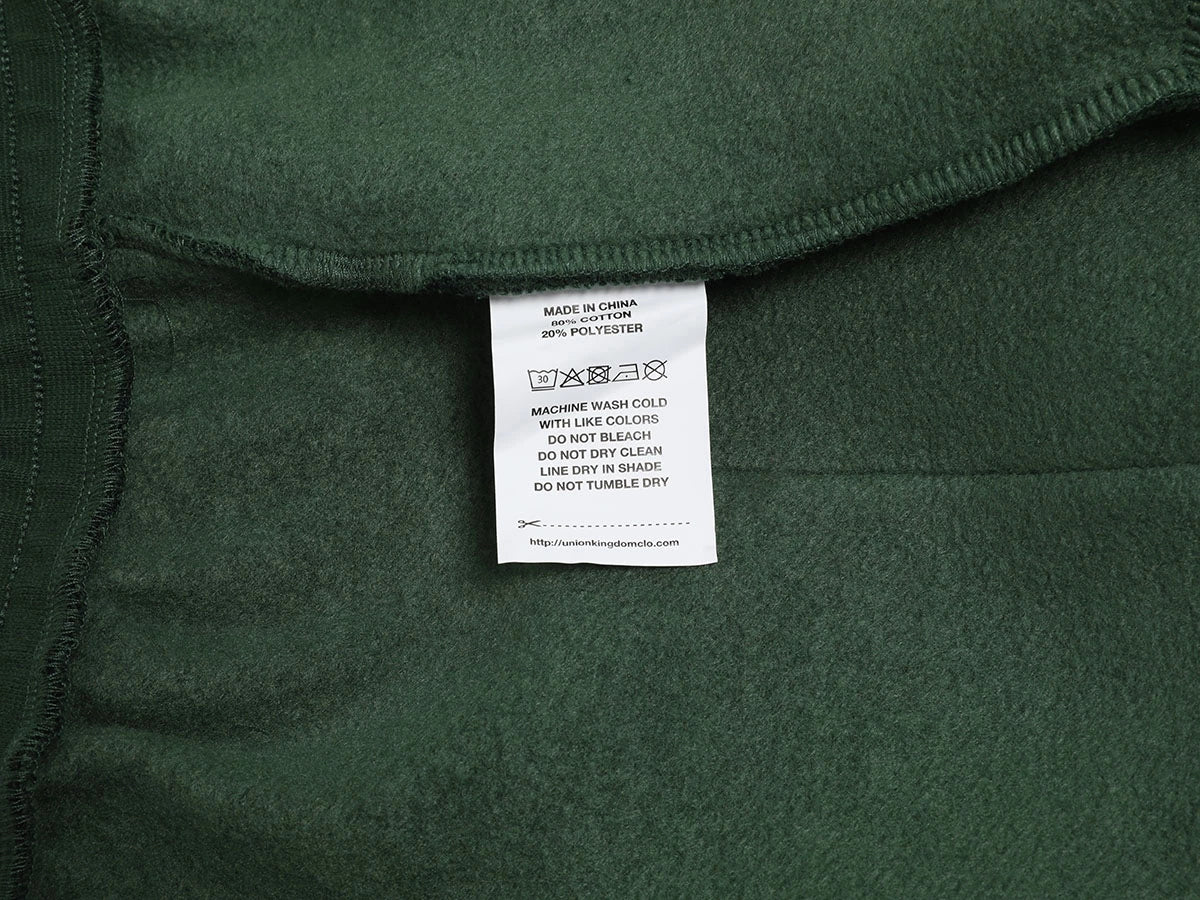 520 GSM COZY BAGGY 'DARK GREEN' STRAIGHT PANTS