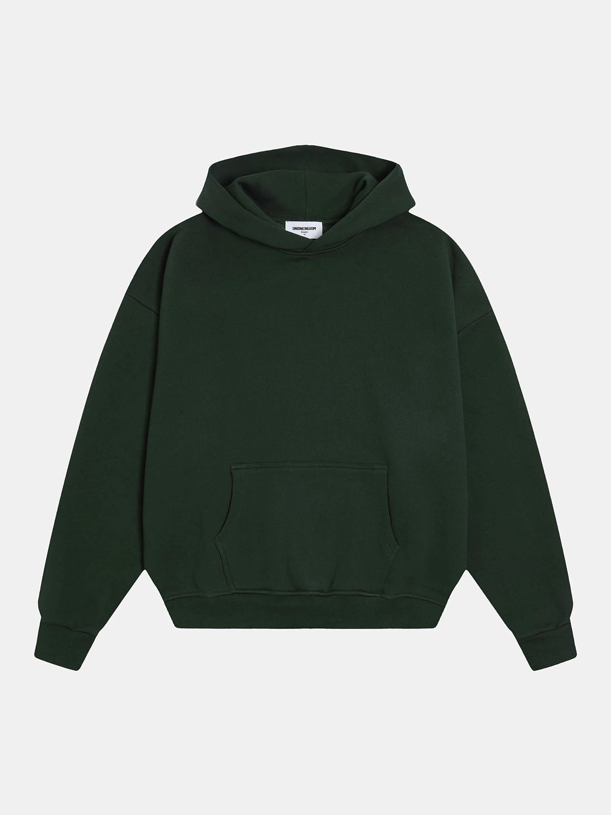 520 GSM BOXY CROPPED FIT 'DARK GREEN' HOODIE