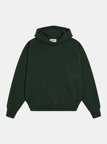 520 GSM BOXY CROPPED FIT 'DARK GREEN' HOODIE
