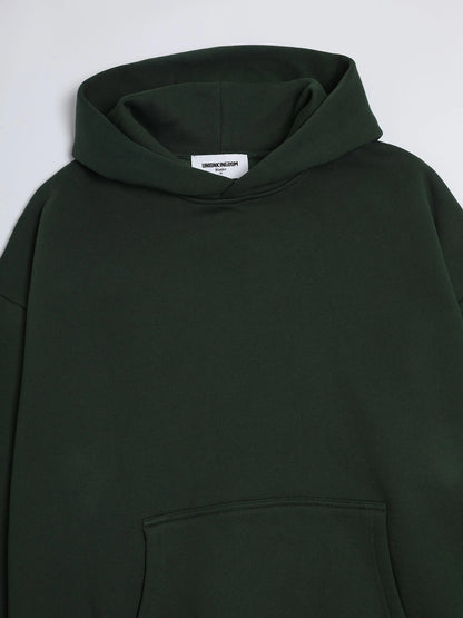 520 GSM BOXY CROPPED FIT 'DARK GREEN' HOODIE