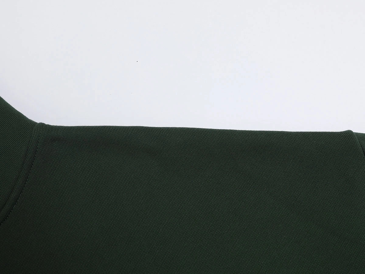 520 GSM BOXY CROPPED FIT 'DARK GREEN' HOODIE