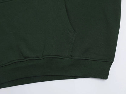 520 GSM BOXY CROPPED FIT 'DARK GREEN' HOODIE