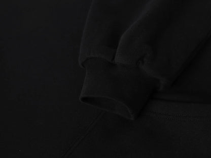 1000 GSM DOUBLE-LAYER 'BLACK' HOODIE