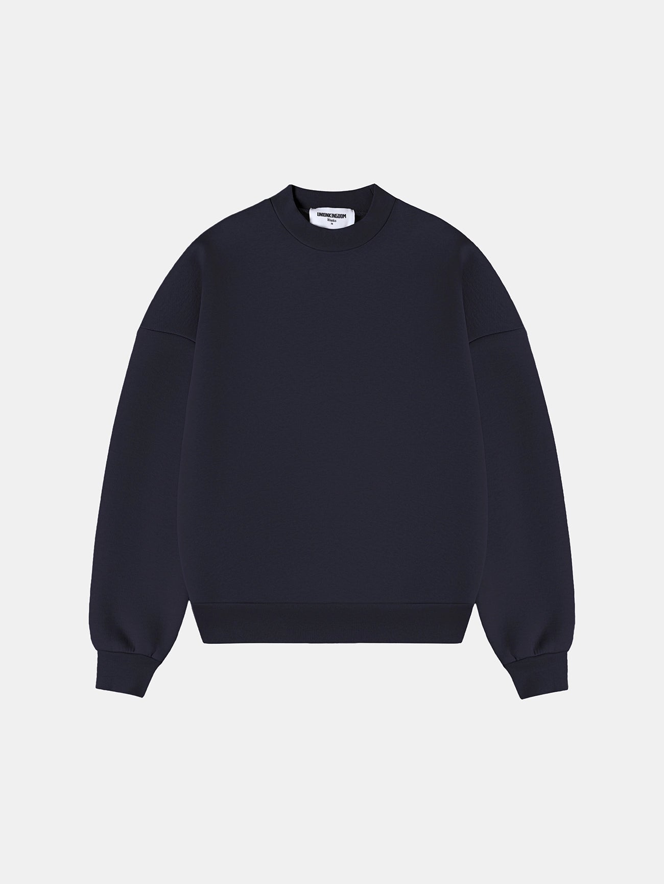 630 GSM BOXY CROPPED FIT 'NAVY BLUE' CREWNECK