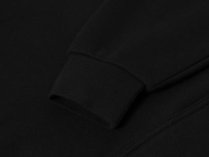 520 GSM BOXY CROPPED FIT 'BLACK' HOODIE