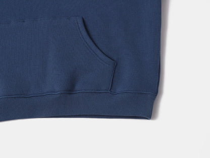 450 GSM CROPPED FIT 'DENIM BLUE' HOODIE