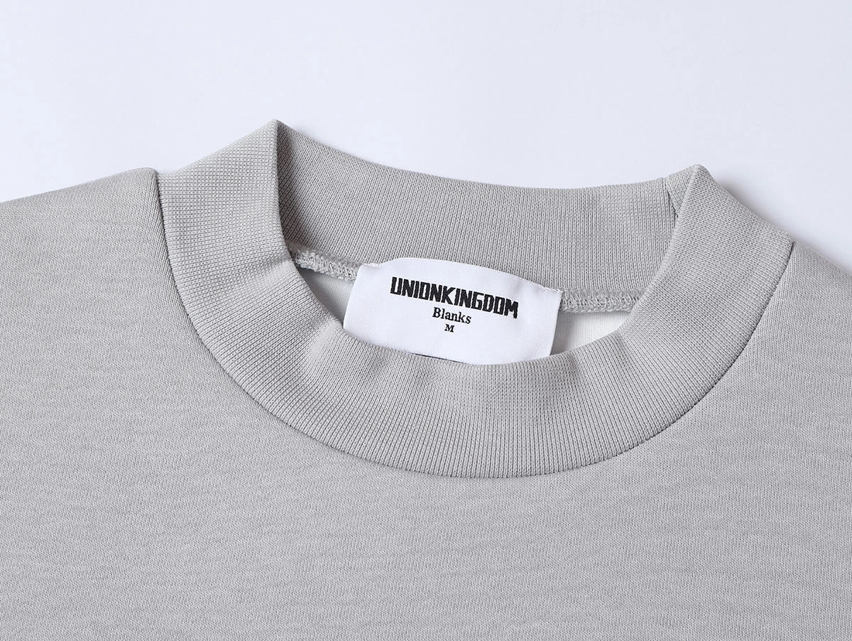 630 GSM BOXY CROPPED FIT 'SMOKE' CREWNECK