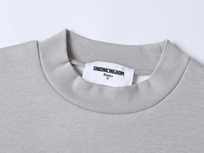 630 GSM BOXY CROPPED FIT 'SMOKE' CREWNECK
