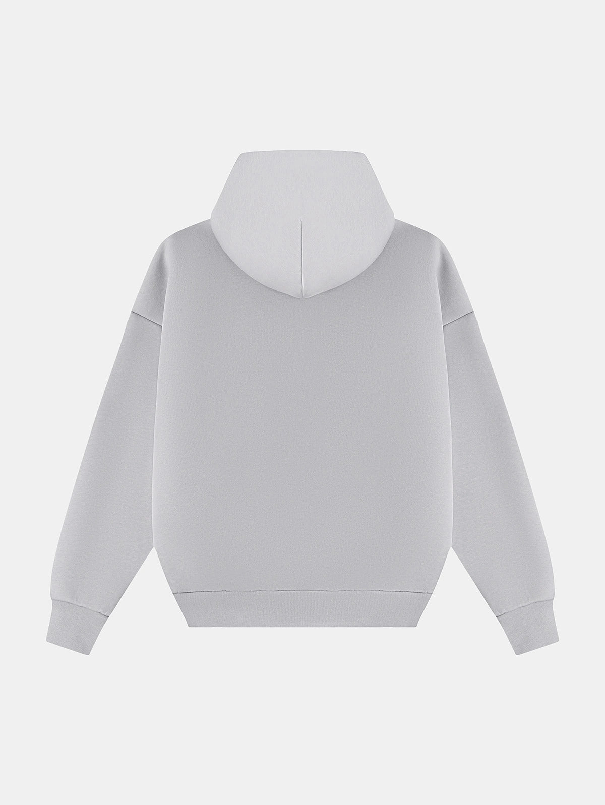 630 GSM BOXY CROPPED FIT 'ARCTIC GRAY' ZIP-UP HOODIE