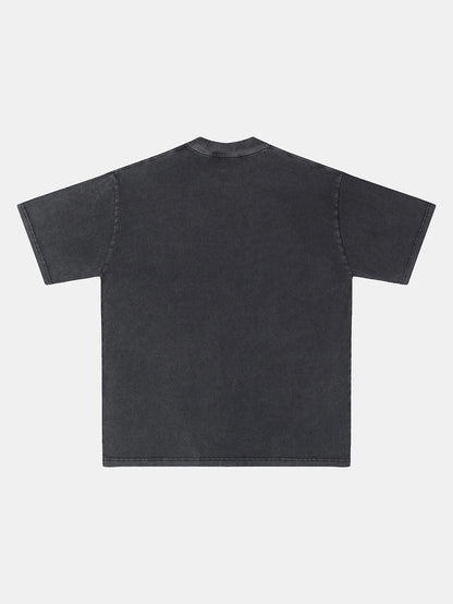 250 GSM LOOSE FIT 'WASH GRAY' T-SHIRT