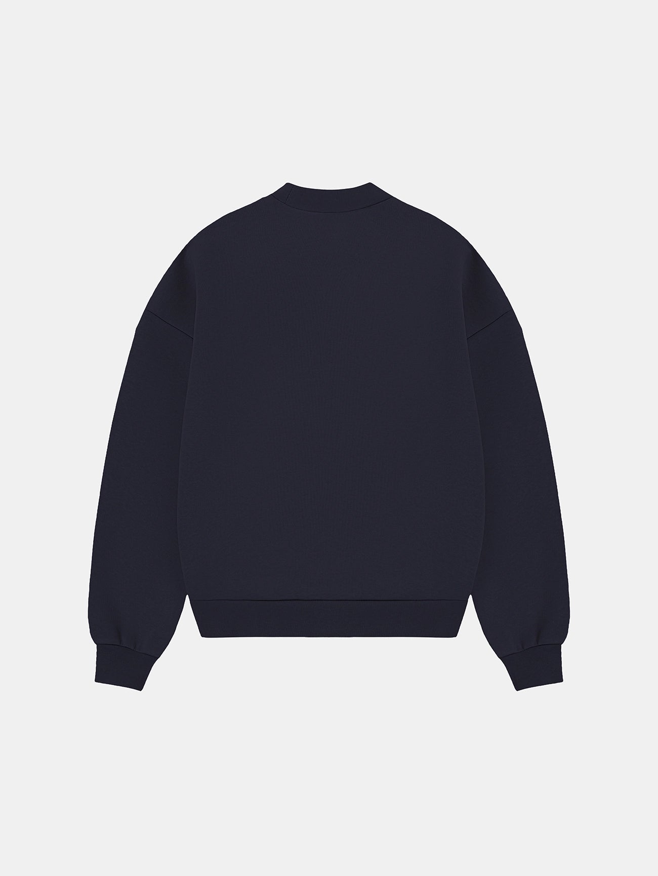 630 GSM BOXY CROPPED FIT 'NAVY BLUE' CREWNECK
