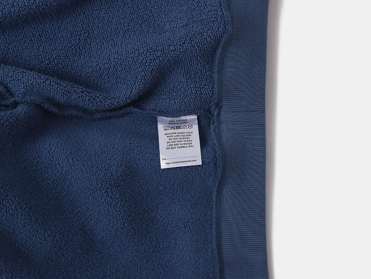 450 GSM CROPPED FIT 'DENIM BLUE' HOODIE