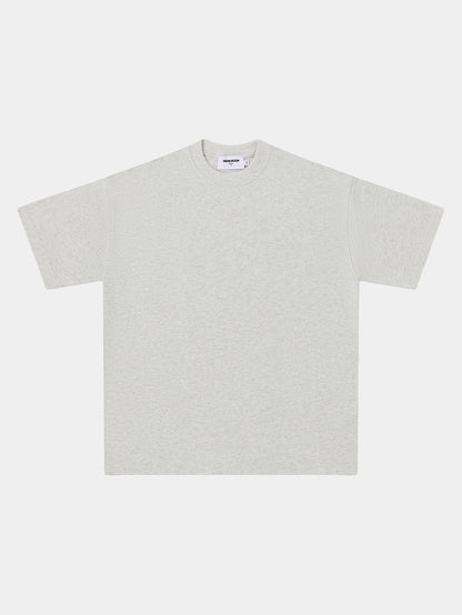 220 GSM LOOSE FIT 'LIGHT FLOWER GRAY' T-SHIRT