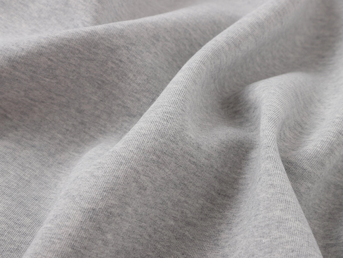 630 GSM BOXY CROPPED FIT 'FLOWER GRAY' HOODIE