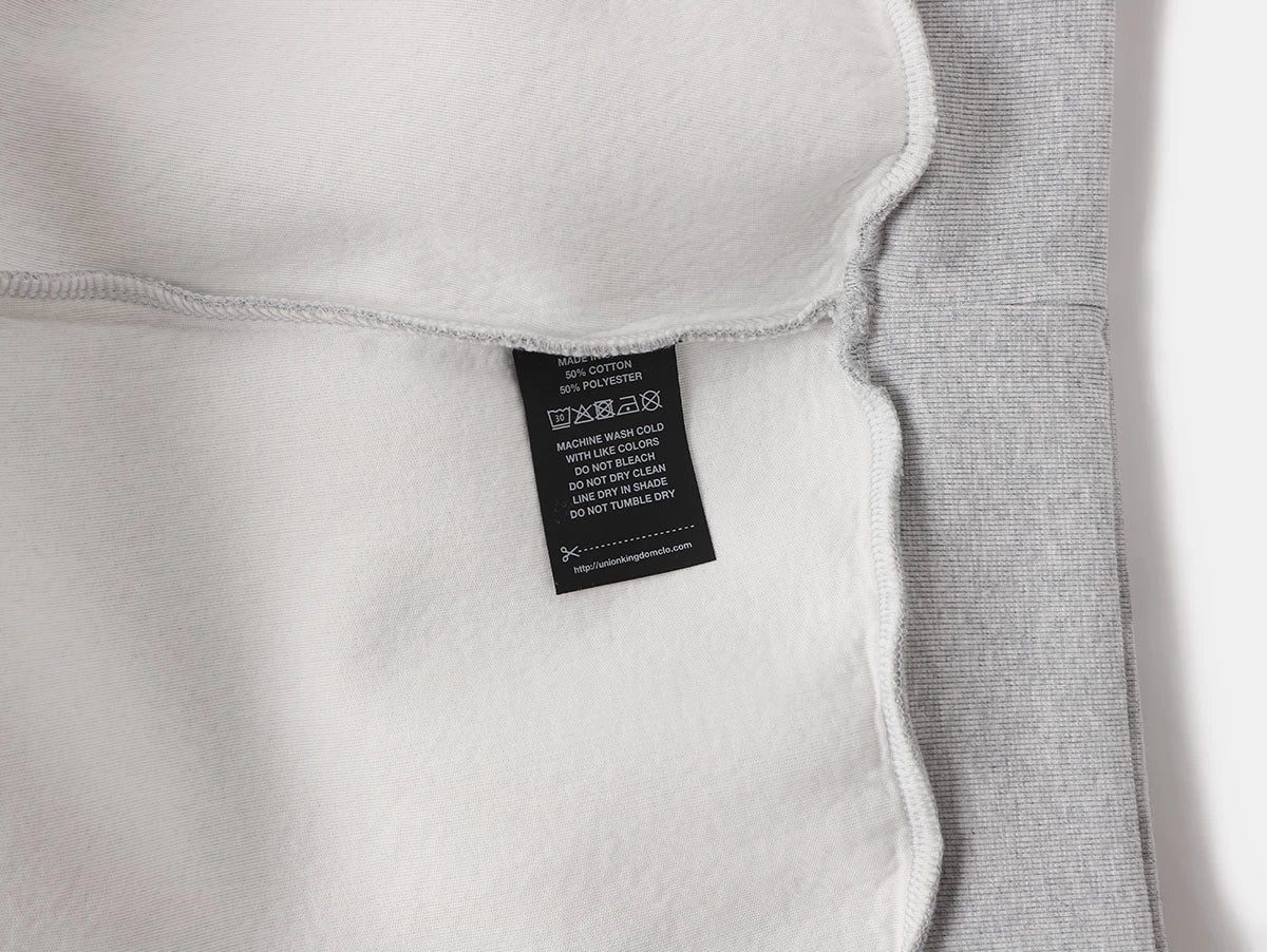 630 GSM BOXY CROPPED FIT 'FLOWER GRAY' HOODIE