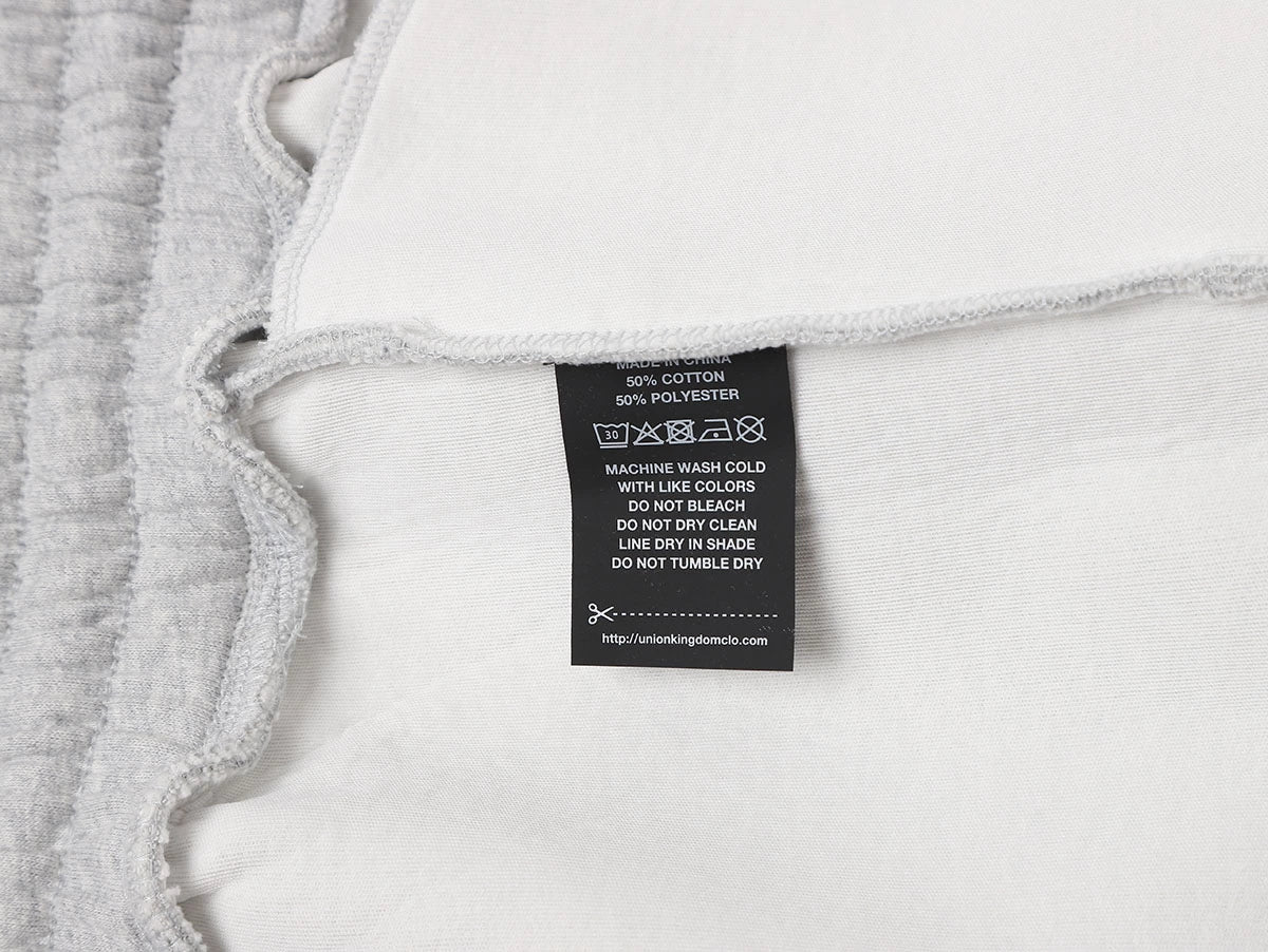 630 GSM LOOSE FIT 'FLOWER GRAY' PANTS