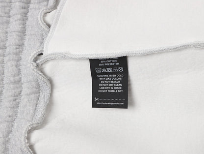 630 GSM LOOSE FIT 'FLOWER GRAY' PANTS