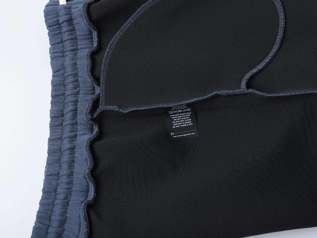 630 GSM LOOSE FIT 'GRAY BLUE' PANTS