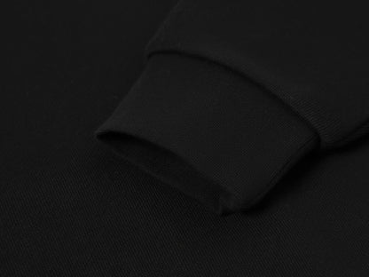 520 GSM BOXY CROPPED FIT 'BLACK' CREWNECK