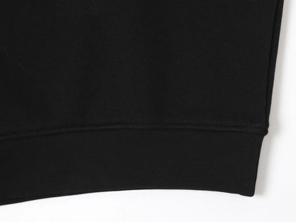 520 GSM BOXY CROPPED FIT 'BLACK' CREWNECK