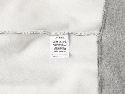 520 GSM BOXY CROPPED FIT 'FLOWER GRAY' HOODIE
