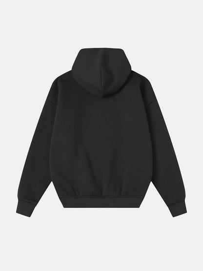 520 GSM BOXY CROPPED FIT 'DARK GRAY' HOODIE