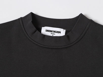 520 GSM BOXY CROPPED FIT 'DARK GRAY' CREWNECK