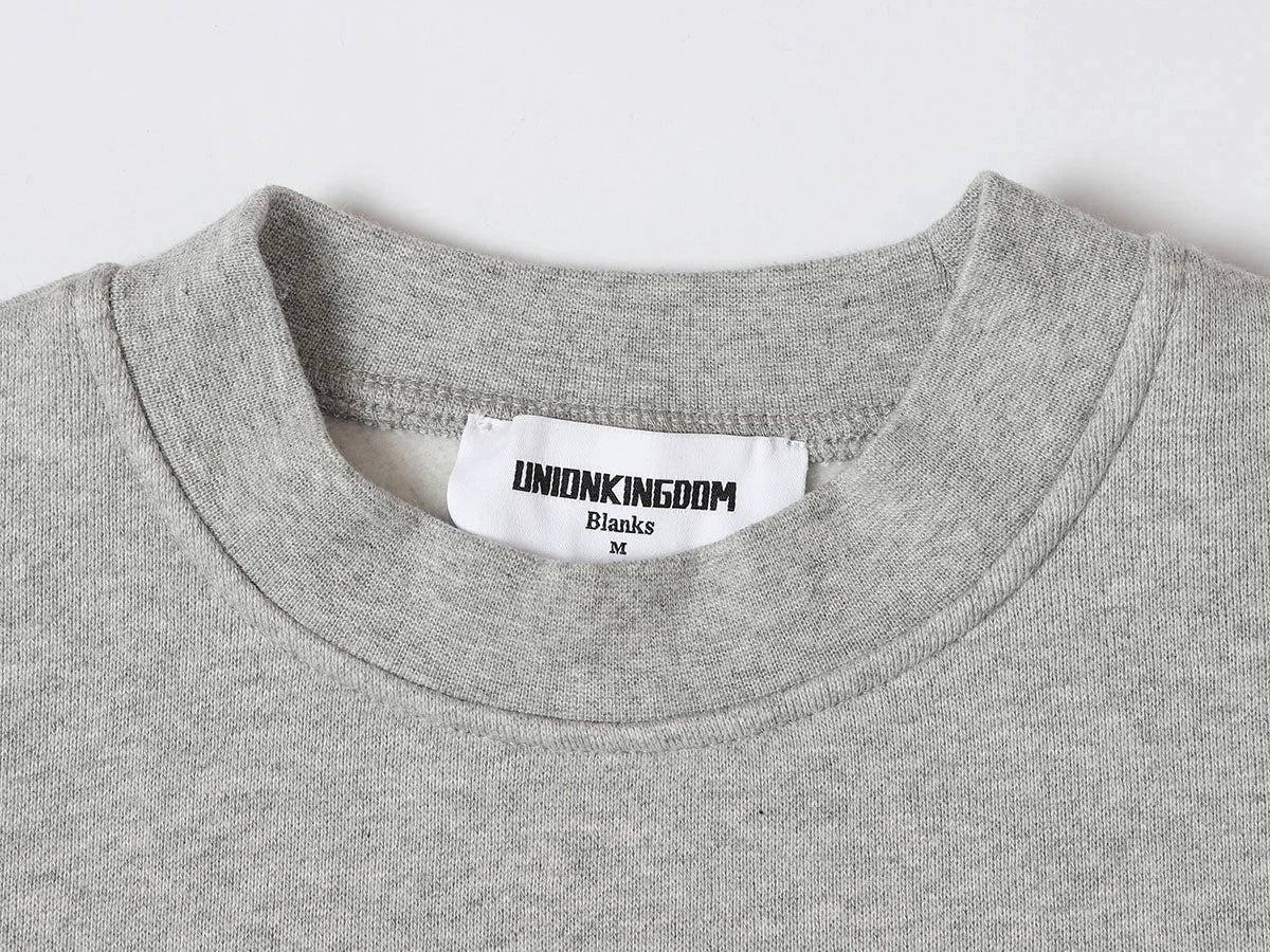 520 GSM BOXY CROPPED FIT 'FLOWER GRAY' CREWNECK