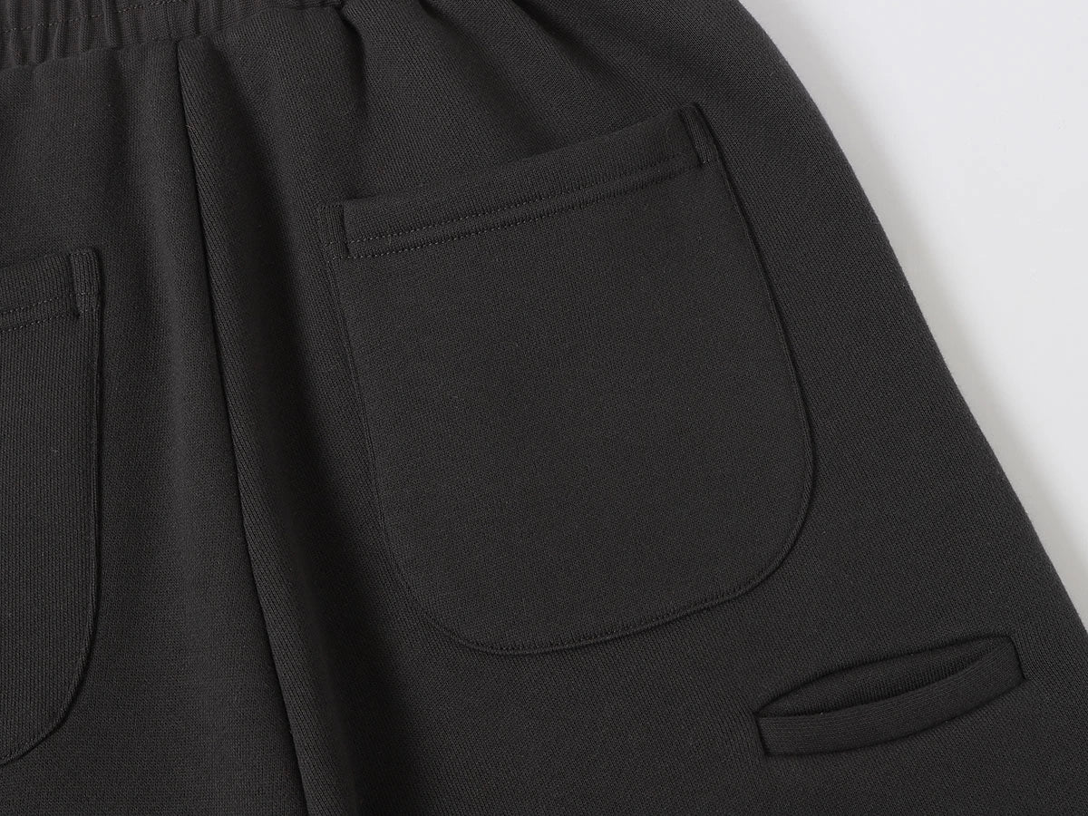 520 GSM COZY BAGGY 'DARK GRAY'  STRAIGHT PANTS
