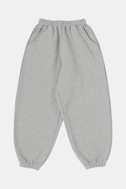 520 GSM COZY BAGGY 'FLOWER GRAY' JOGGER