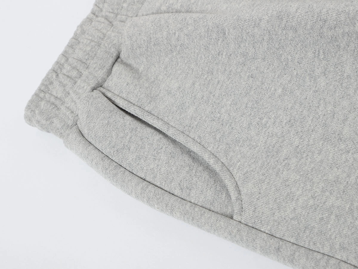 520 GSM COZY BAGGY 'FLOWER GRAY' JOGGER