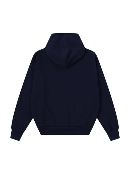 480 GSM BOX 'NAVY BLUE' ZIP-UP HOODIE
