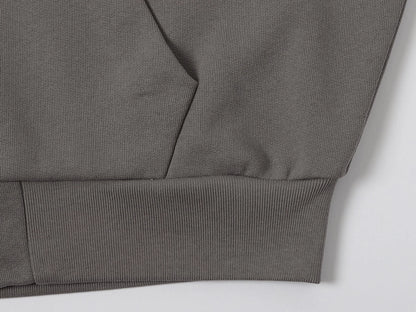 480 GSM BOX 'GRAY' ZIP-UP HOODIE