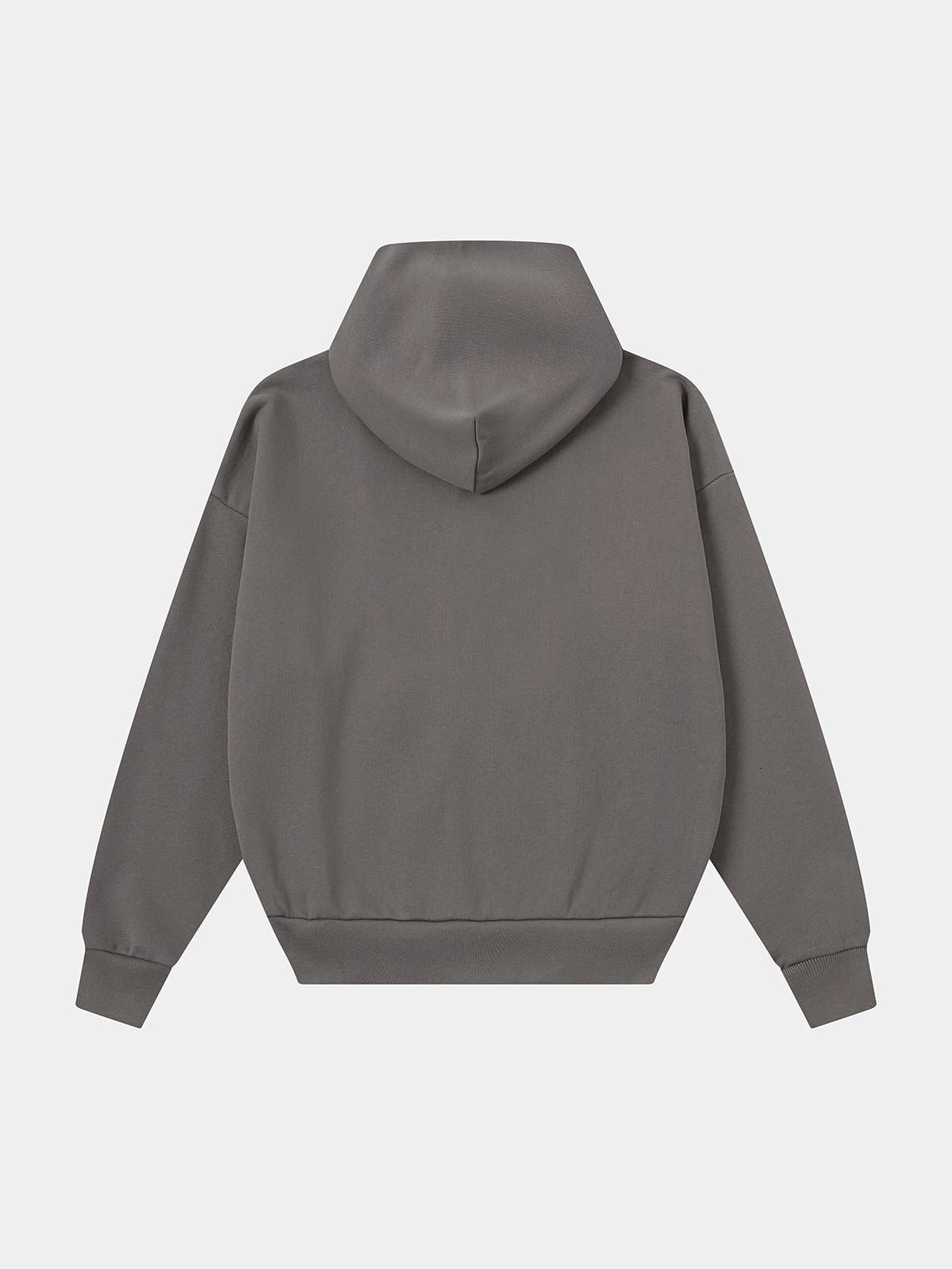 480 GSM BOX 'GRAY' ZIP-UP HOODIE