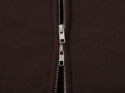 480 GSM BOX 'COFFEE' ZIP-UP HOODIE