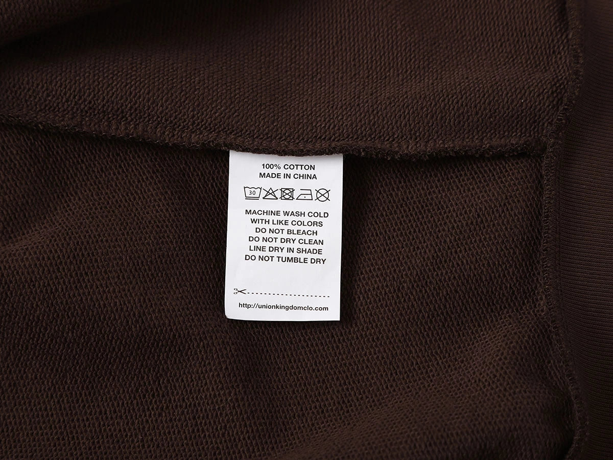 480 GSM BOX 'COFFEE' ZIP-UP HOODIE