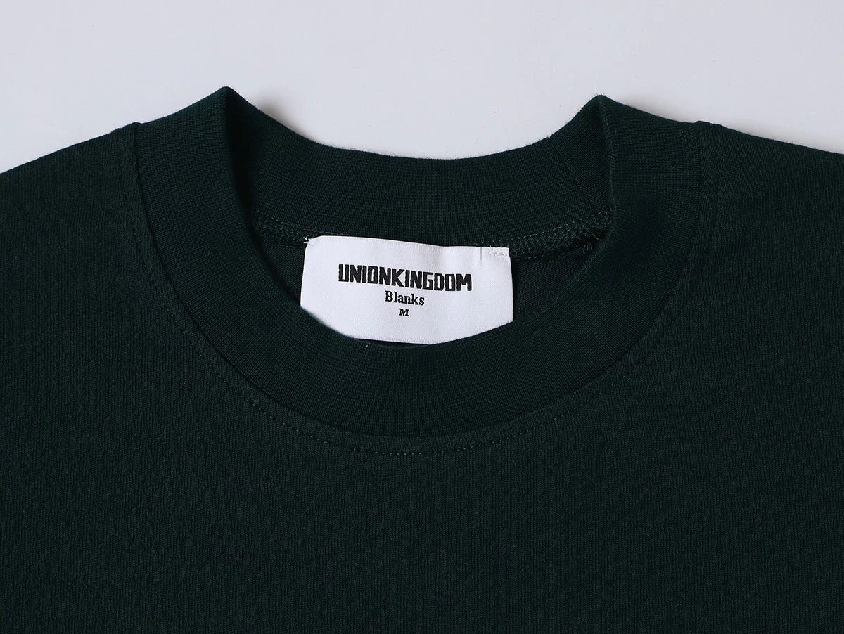 240 GSM BOXY CROPPED FIT 'DEEP GREEN' T-SHIRT