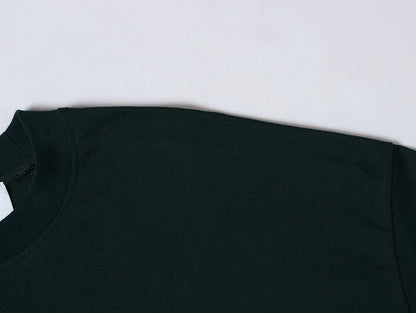 240 GSM BOXY CROPPED FIT 'DEEP GREEN' T-SHIRT