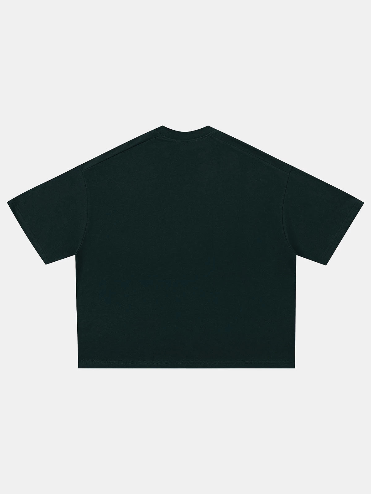 240 GSM BOXY CROPPED FIT 'DEEP GREEN' T-SHIRT