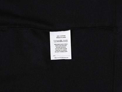 240 GSM BOXY CROPPED FIT 'BLACK' T-SHIRT