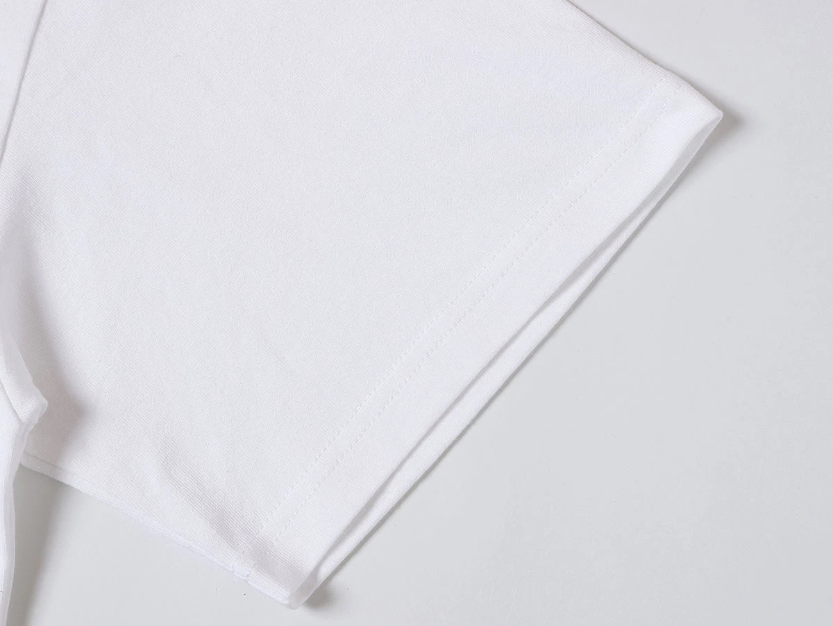 240 GSM BOXY CROPPED FIT 'WHITE' T-SHIRT