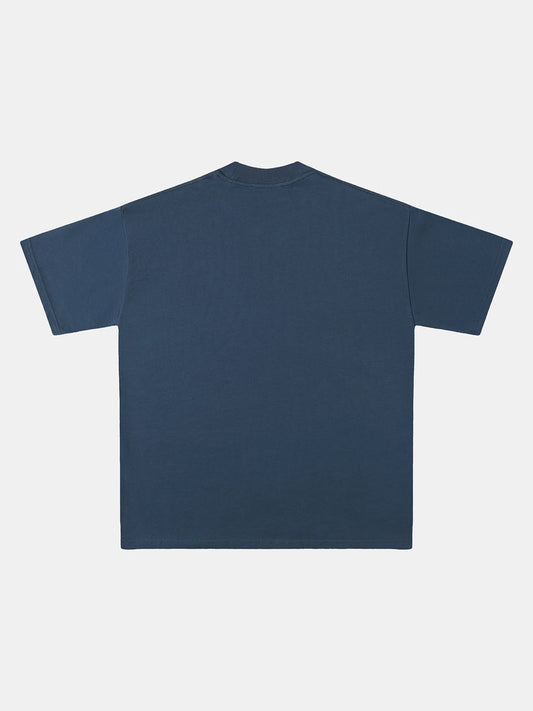 320 GSM LOOSE FIT 'PRUSSIAN BLUE' T-SHIRT