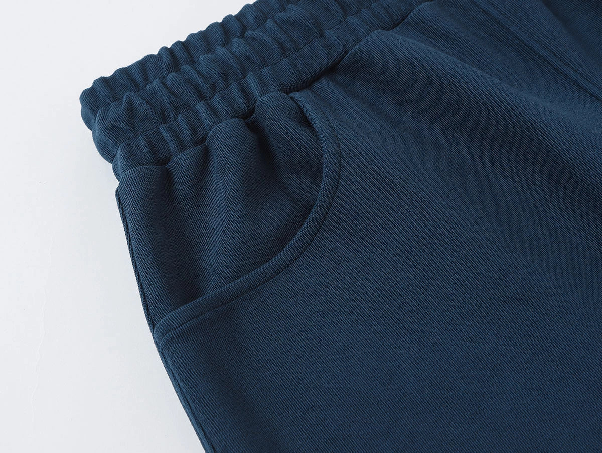 420 GSM MID-LENGTH LOOSE FIT 'PRUSSIAN BLUE' SHORTS
