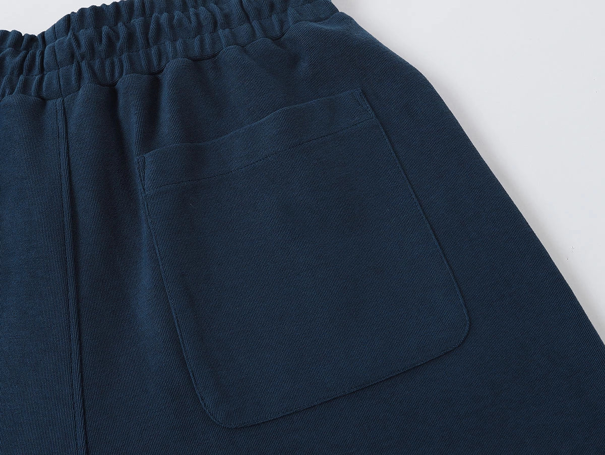 420 GSM MID-LENGTH LOOSE FIT 'PRUSSIAN BLUE' SHORTS