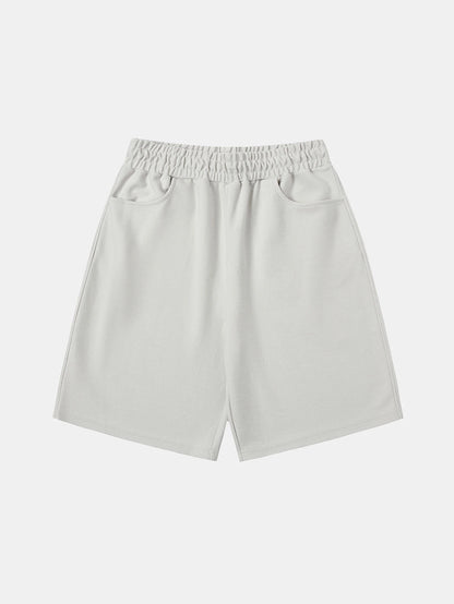 420 GSM MID-LENGTH LOOSE FIT 'OFF WHITE' SHORTS