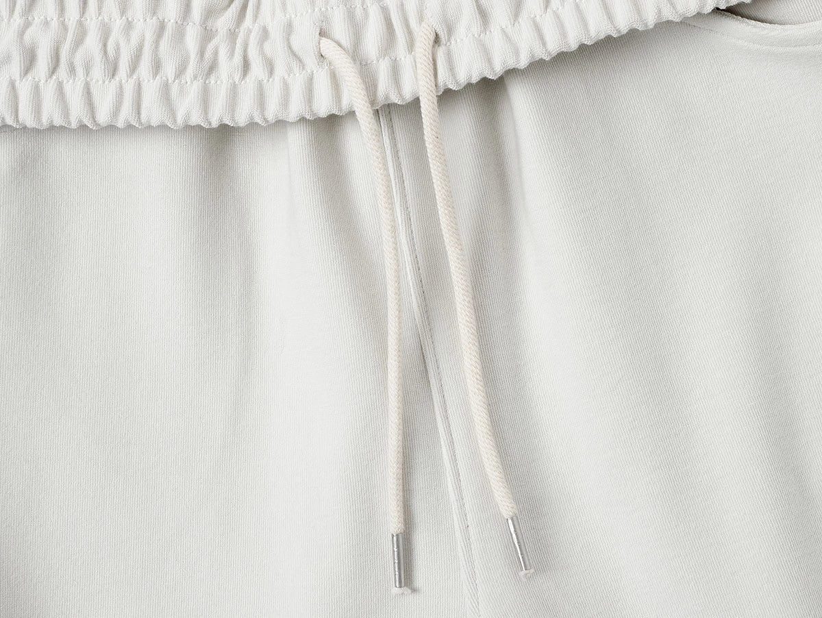 420 GSM MID-LENGTH LOOSE FIT 'OFF WHITE' SHORTS