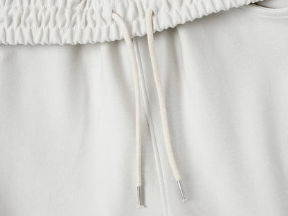 420 GSM MID-LENGTH LOOSE FIT 'OFF WHITE' SHORTS
